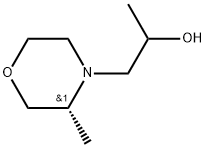 4-Morpholineethanol, α,3-dimethyl-, (3R)- Struktur