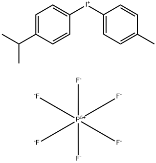 [4-(1-Methylethyl)phenyl](4-methylphenyl)iodonium, hexafluorophosphate(1-) (1:1) Struktur