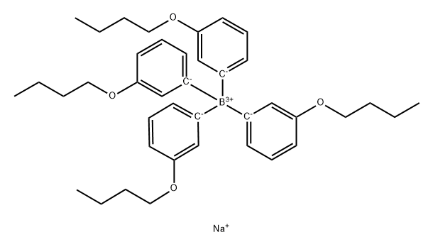 Borate(1-), tetrakis(3-butoxyphenyl)-, sodiuM(9CI) Struktur