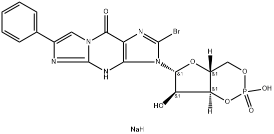 8-Br-PET-cGMP Sodium Salt Struktur