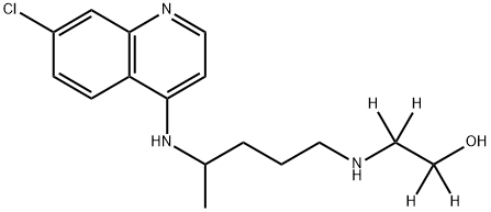 Hydroxychloroquine Sulfate EP Impurity C-d4 (Desethyl Hydroxy Chloroquine-d4) Struktur