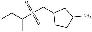 3-((sec-butylsulfonyl)methyl)cyclopentan-1-amine Struktur