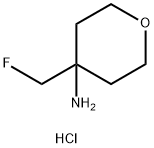 4-(fluoromethyl)oxan-4-amine hydrochloride Struktur