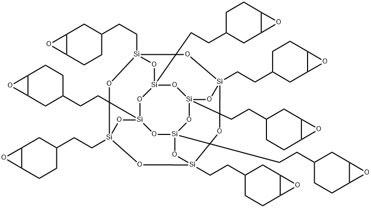 Epoxycyclohexyl POSS Cage Mixture Struktur