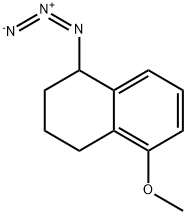 Naphthalene, 1-azido-1,2,3,4-tetrahydro-5-methoxy- Struktur