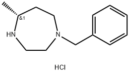 1-benzyl-5-(R)-methyl-1,4-diazepan dihydrochloride Struktur