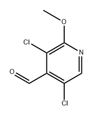 3,5-Dichloro-2-methoxyisonicotinaldehyde Struktur