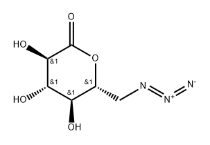 6-Azido-6-deoxy-D-glucono-1,5-lactone Struktur