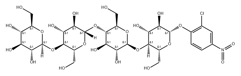 2-Chloro-4-nitrophenyl-b-D-cellotetraoside Struktur