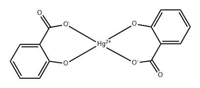 Bis(salicylato)mercury(II) Struktur