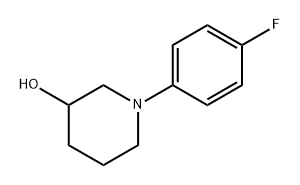 1-(4-fluorophenyl)piperidin-3-ol Struktur