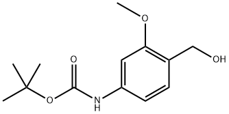 tert-Butyl (4-(hydroxymethyl)-3-methoxyphenyl)carbamate Struktur