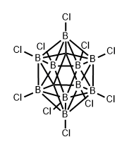 B-decachloro-1,2-dicarbadecaborane Struktur