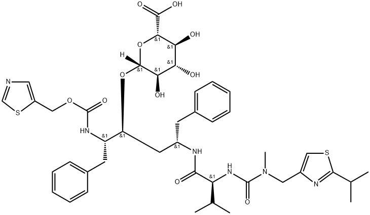 Ritonavir O-β-D-Glucuronide Struktur