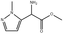 1H-Pyrazole-5-acetic acid, α-amino-1-methyl-, methyl ester Struktur