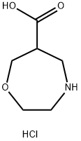 1,4-oxazepane-6-carboxylic acid hydrochloride Struktur