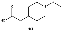 2-(1-methoxypiperidin-4-yl)acetic acid hydrochloride Struktur