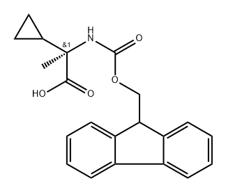 Fmoc-D-Ala(alpha-cyclopropyl)-OH Struktur