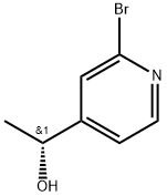 4-Pyridinemethanol, 2-bromo-α-methyl-, (αR)- Struktur