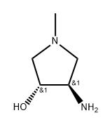 (3R,4R)-4-amino-1-methyl-pyrrolidin-3-ol Struktur