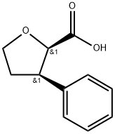 (2R,3R)-3-phenyltetrahydrofuran-2-carboxylic acid Struktur