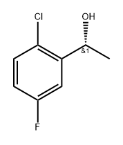 Benzenemethanol, 2-chloro-5-fluoro-α-methyl-, (αR)- Struktur