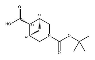 REL-(1R,5S,6R)-3-(叔丁氧基羰基)-3-氮雜雙環(huán)[3.1.1]庚烷-6-羧酸, 1934303-80-6, 結(jié)構(gòu)式