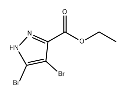 ethyl 4,5-dibromo-1H-pyrazole-3-carboxylate Struktur