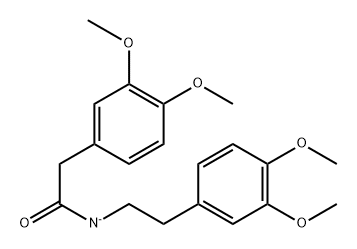 BENZENEACETAMIDE,N-[2-(3,4-DIMETHOXYPHENYL)ETHYL]-3,4-DIMETHOXY-, ION(1-) (9CI) Struktur