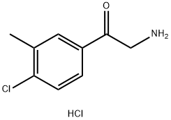 Ethanone, 2-amino-1-(4-chloro-3-methylphenyl)-, hydrochloride (1:1) Struktur