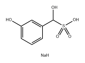 Benzenemethanesulfonic acid, α,3-dihydroxy-, monosodium salt Struktur