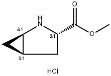 Methyl (1R,3S,5R)-2-azabicyclo[3.1.0]hexane-3-carboxylate hydrochloride Struktur