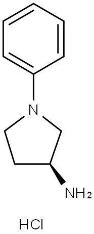 (3S)-1-Phenylpyrrolidin-3-amine hydrochloride Struktur