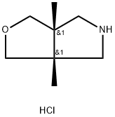 Rel-(3a,6a-dimethyl-hexahydro-1H-furo[3,4-c])pyrrole hydrochloride Struktur