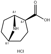 rel-((1R,2S,5R)-8-Azabicyclo[3.2.1]octane-2-carboxylic acid hydrochloride) Structure