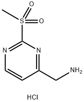 (2-(Methylsulfonyl)pyrimidin-4-yl)methanamine hydrochloride Struktur