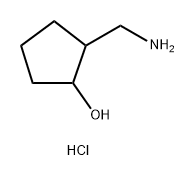 Cyclopentanol, 2-(aminomethyl)-, hydrochloride (1:1) Struktur