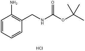 tert-Butyl 2-aminobenzylcarbamate hydrochloride Struktur