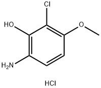 6-Amino-2-chloro-3-methoxyphenol hydrochloride Struktur