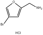 (4-Bromofuran-2-yl)methanamine hydrochloride Struktur