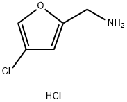 (4-Chlorofuran-2-yl)methanamine hydrochloride Struktur