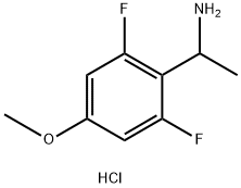 1-(2,6-Difluoro-4-methoxyphenyl)ethanamine hydrochloride Struktur