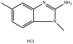 1,5-Dimethyl-1H-benzo[d]imidazol-2-amine hydrochloride Struktur