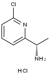 (S)-1-(6-Chloropyridin-2-yl)ethanamine hydrochloride Struktur