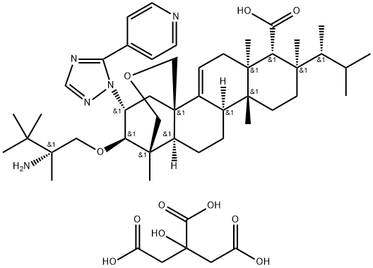 Ibrexafungerp citrate Struktur