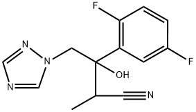 1H-1,2,4-Triazole-1-butanenitrile, β-(2,5-difluorophenyl)-β-hydroxy-α-methyl- Struktur