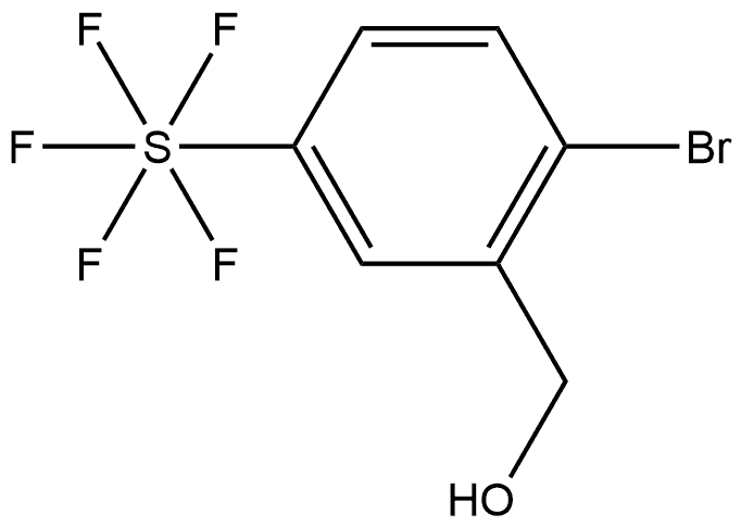 2-Bromo-5-(pentafluorothio)benzyl alcohol Struktur