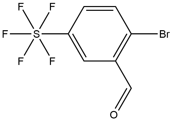 2-Bromo-5-(pentafluorothio)benzaldehyde Struktur