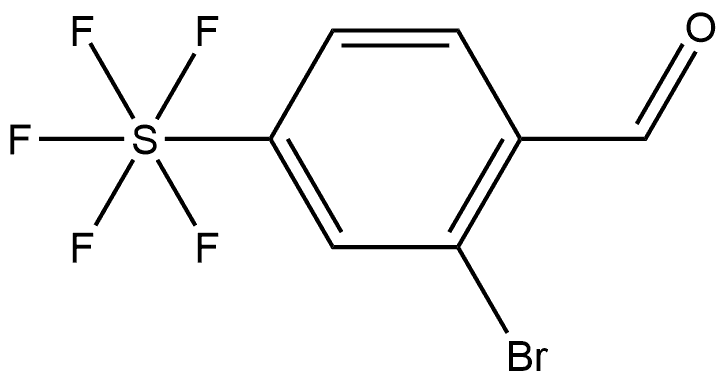 2-Bromo-4-(pentafluorothio)benzaldehyde Struktur