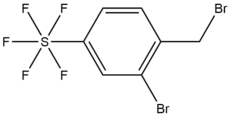 2-Bromo-4-(pentafluorothio)benzyl bromide Struktur